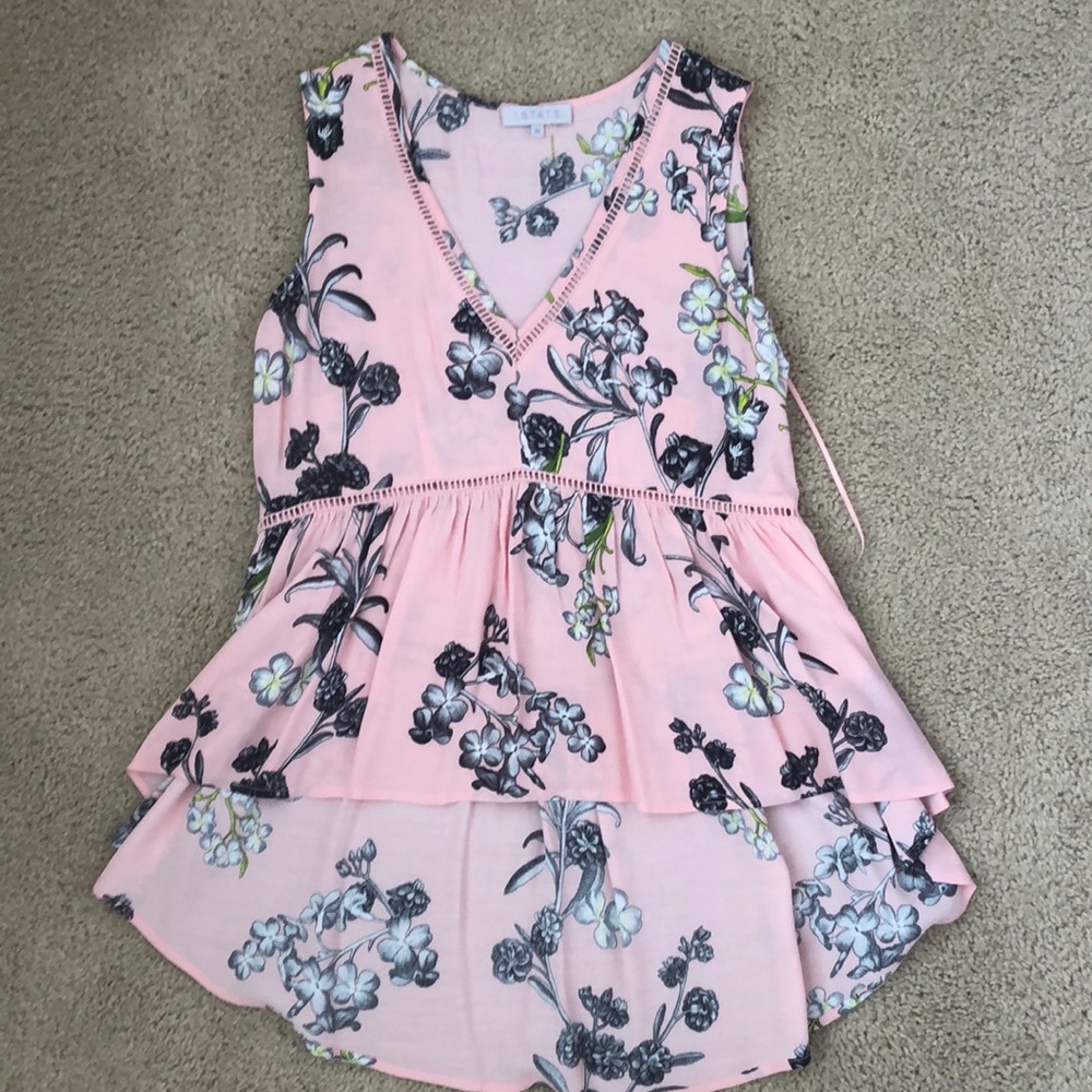 1. STATE/Nordstrom High/Low Floral Tank